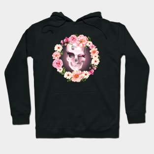 Flower Wreath Skull Hoodie